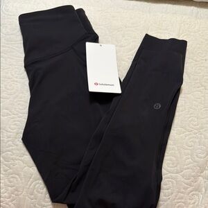 NWT Lululemon Athletica Black Leggings Crop Slim Fit